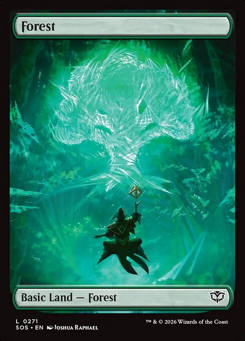 MTG Forest SOS 271 Full Art Land Foil
