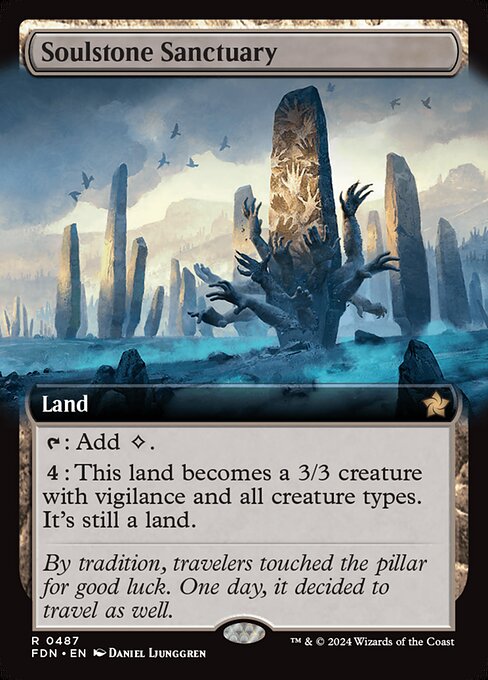 MTG Soulstone Sanctuary FDN 487 Extended Art Foil