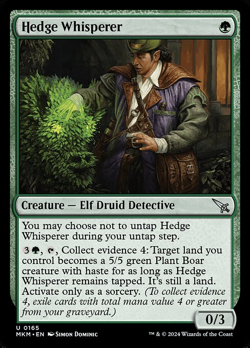 MTG Hedge Whisperer MKM 165 Regular Foil