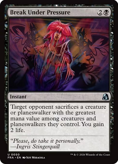 MTG Break Under Pressure FRA 050 Standard Nonfoil front