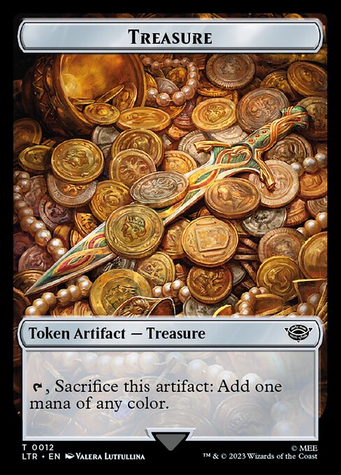 MTG Treasure Token LTR 012 Token Foil