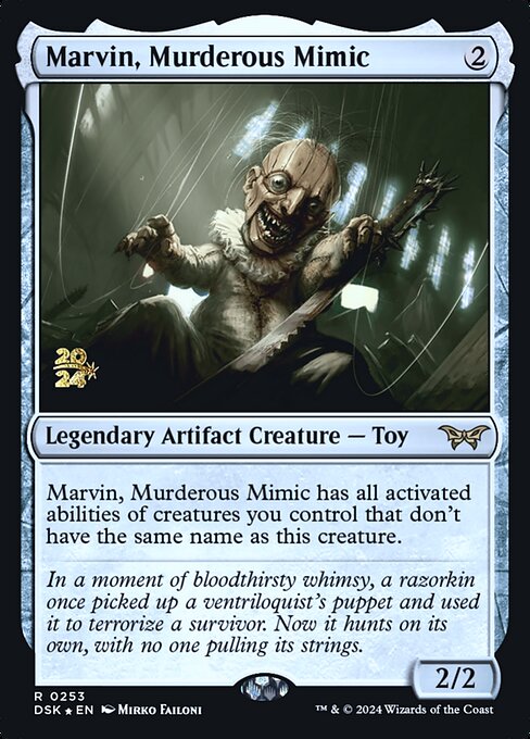 MTG Marvin, Murderous Mimic PDSK 253s Prerelease Foil