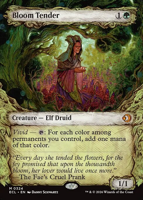 MTG Bloom Tender ECL 324 Borderless Foil