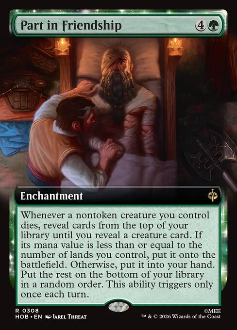 MTG Part in Friendship HOB 308 Alternate Art Nonfoil