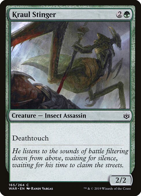 MTG Kraul Stinger WAR 165 Standard Nonfoil front