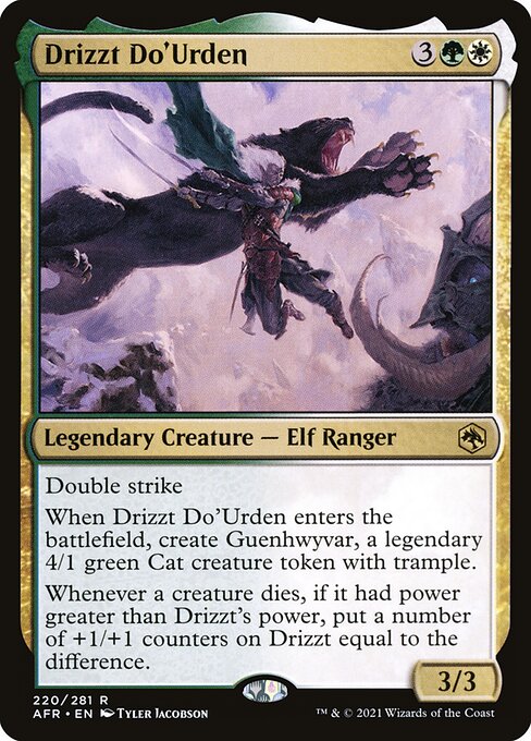 MTG Drizzt Do'Urden AFR 220 Regular Nonfoil