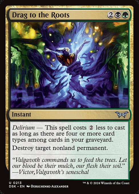 MTG Drag to the Roots DSK 213 Regular Nonfoil