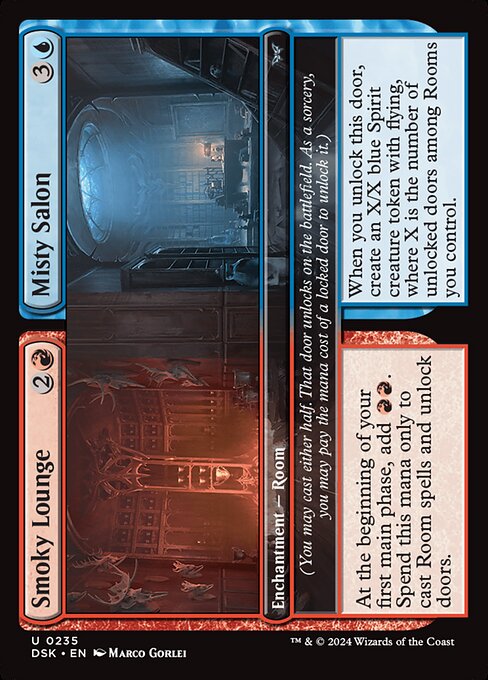 MTG Smoky Lounge // Misty Salon DSK 235 Regular Foil