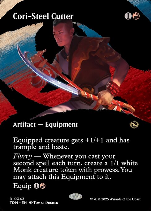MTG Cori-Steel Cutter TDM 343 Borderless Clan Nonfoil