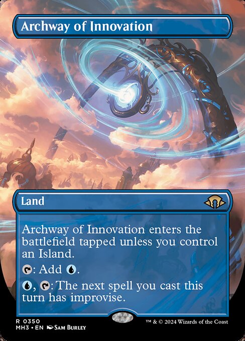 MTG Archway of Innovation MH3 350 Borderless Land Foil