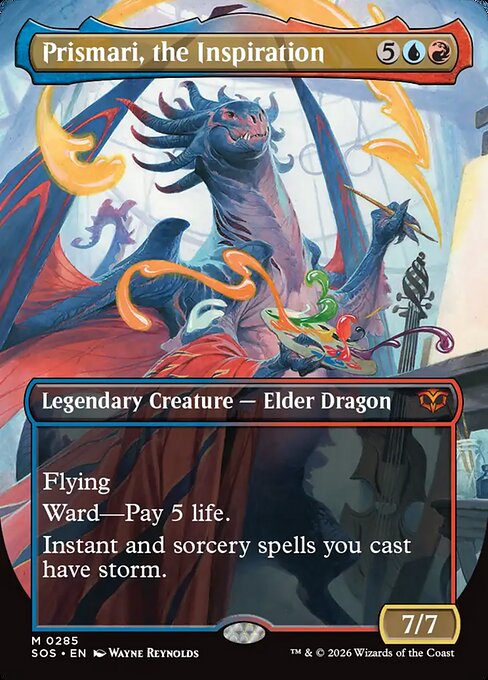 MTG Prismari, the Inspiration SOS 285 Showcase Ring Nonfoil