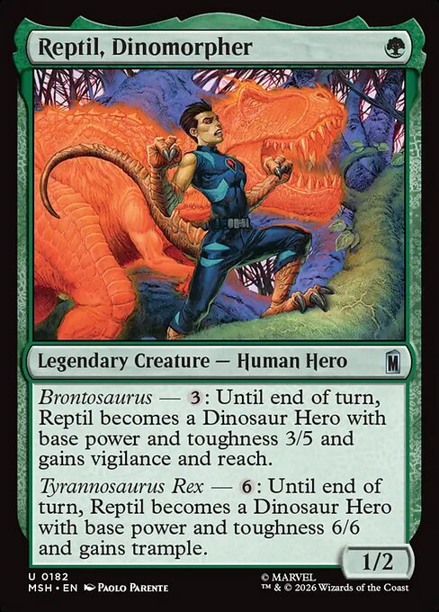 MTG Reptil, Dinomorpher MSH 182 Regular Nonfoil