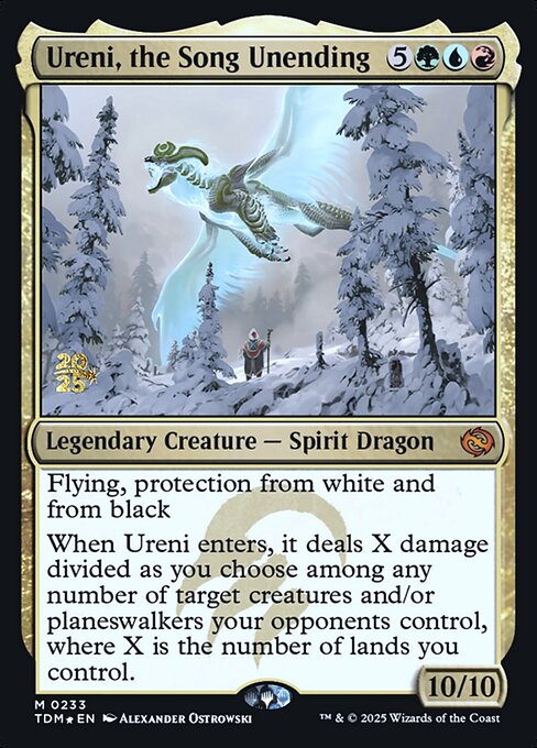 MTG Ureni, the Song Unending PTDM 233s Prerelease Foil