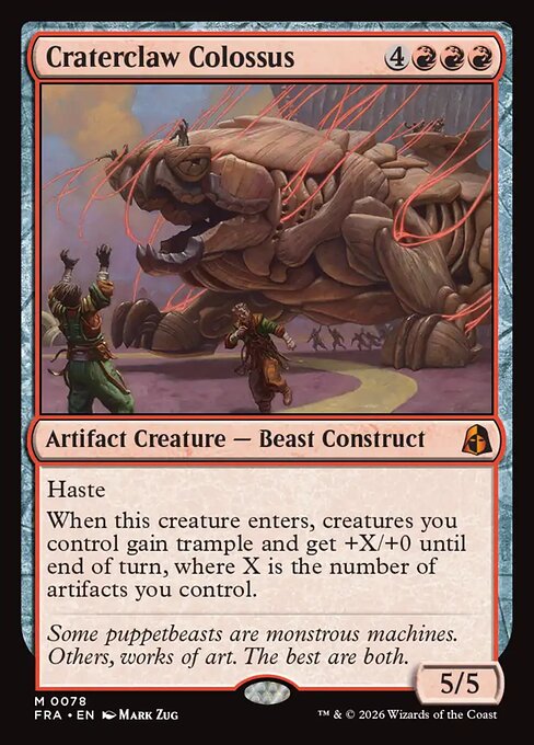 MTG Craterclaw Colossus FRA 078 Standard Foil front