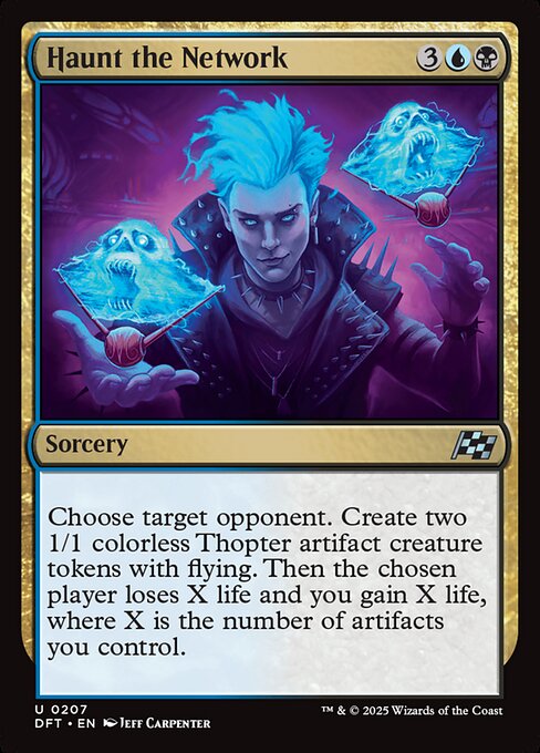 MTG Haunt the Network DFT 207 Regular Nonfoil