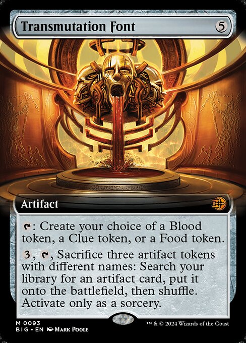MTG Transmutation Font BIG 093 Extended Art Nonfoil
