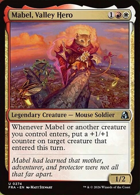 MTG Mabel, Valley Hero FRA 274 Standard Foil front
