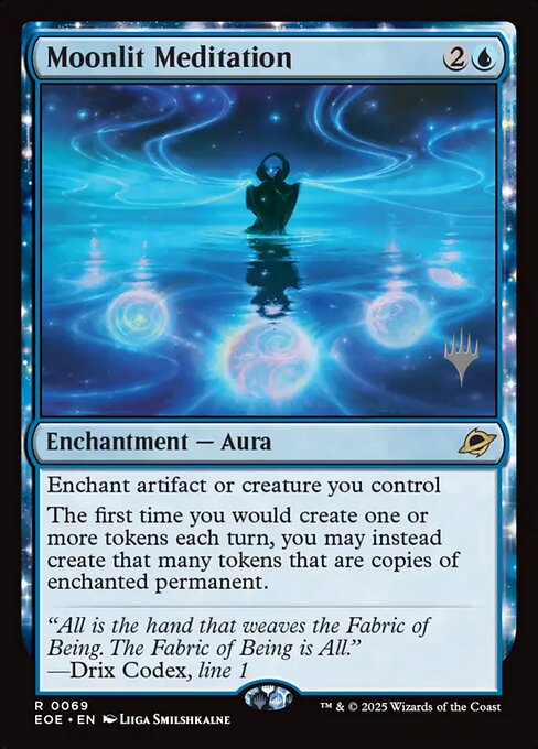 MTG Moonlit Meditation PEOE 069p Promo Pack Foil