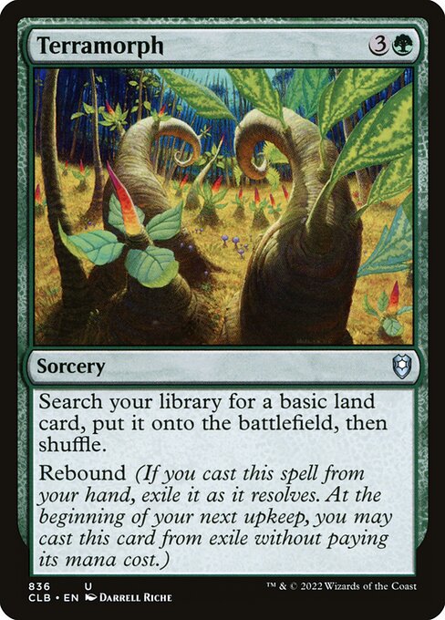 MTG Terramorph CLB 836 Commander Deck Nonfoil