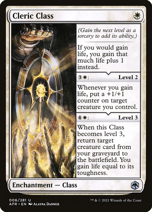 MTG Cleric Class AFR 006 Regular Foil