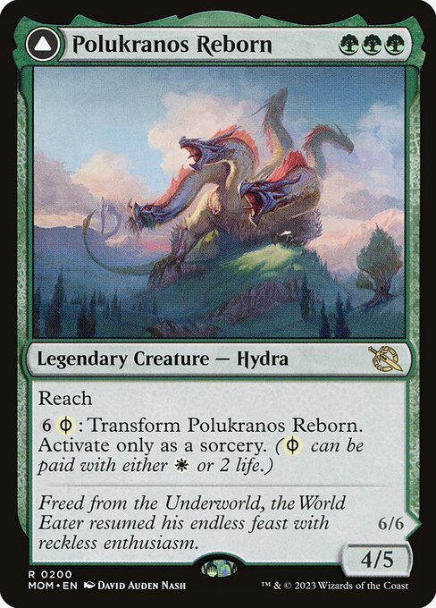 MTG Polukranos Reborn // Polukranos, Engine of Ruin MOM 200 Regular Nonfoil