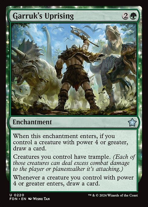 MTG Garruk's Uprising FDN 220 Regular Nonfoil