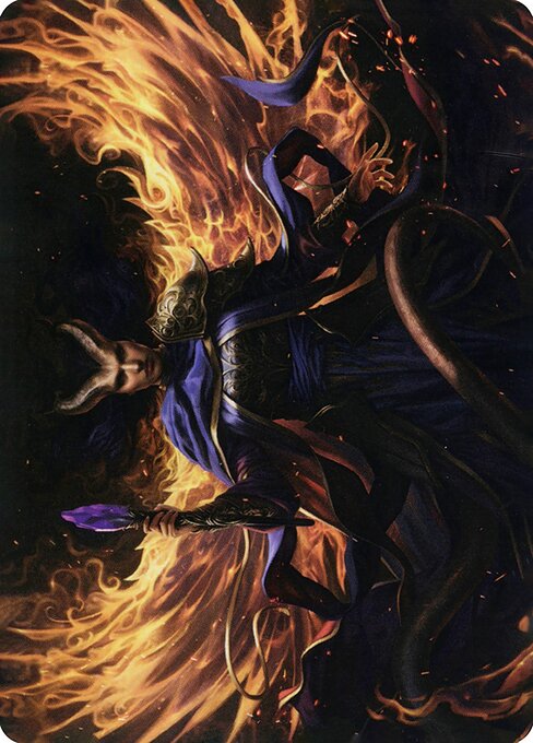 MTG Farideh, Devil's Chosen AAFR 032 Art Card