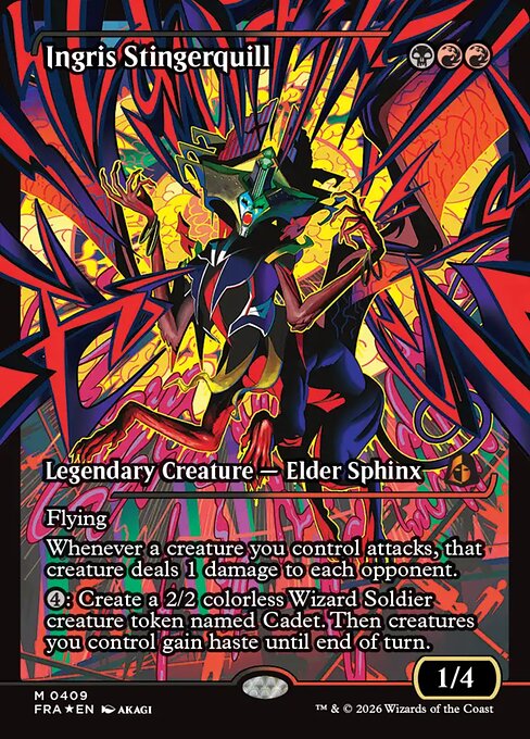MTG Ingris Stingerquill FRA 409 Japan Showcase Traditional Foil front