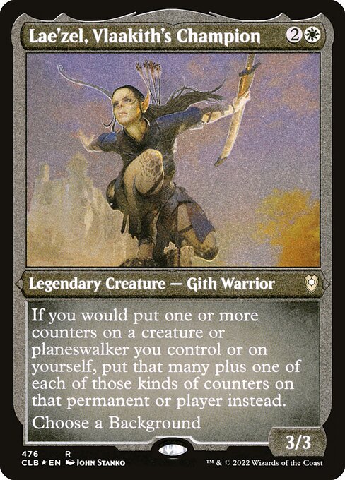 MTG Lae'zel, Vlaakith's Champion CLB 476 Foil Etched Frame Etched