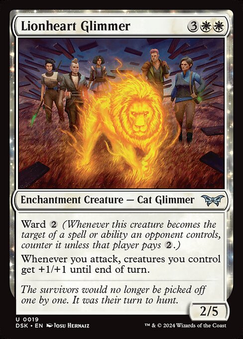 MTG Lionheart Glimmer DSK 019 Regular Nonfoil