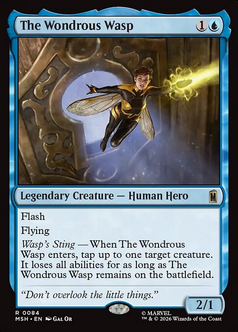 MTG The Wondrous Wasp MSH 084 Regular Foil
