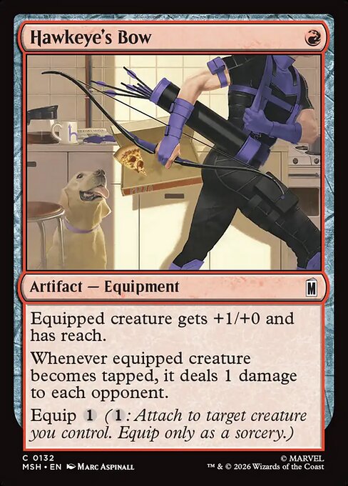 MTG Hawkeye's Bow MSH 132 Regular Nonfoil