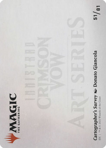 MTG Cartographer's Survey AVOW 051 Art Card Nonfoil reverse