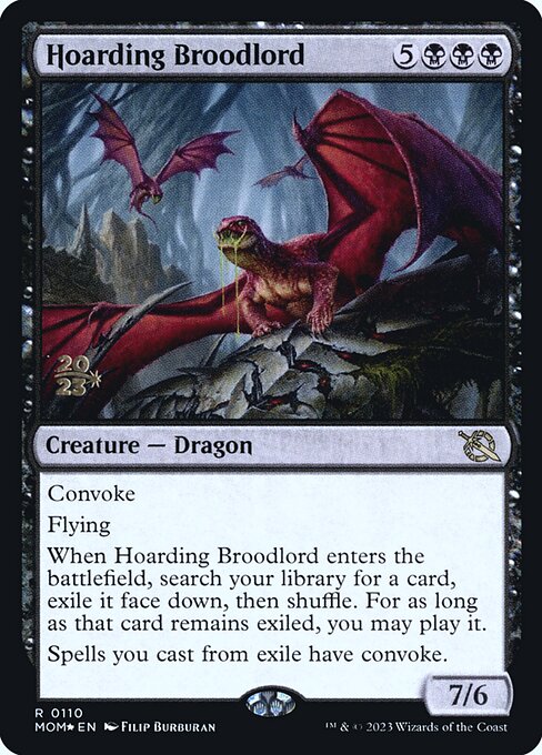 MTG Hoarding Broodlord PMOM 110s Prerelease Foil