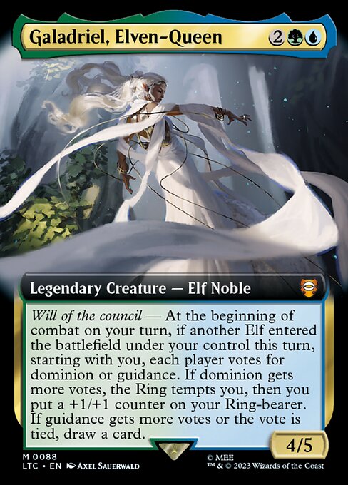 MTG Galadriel, Elven-Queen LTC 088 Extended Art Nonfoil