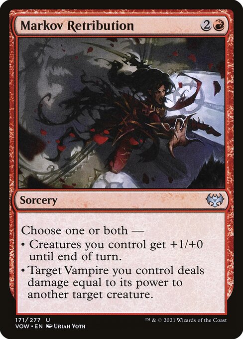 MTG Markov Retribution VOW 171 Standard Foil front