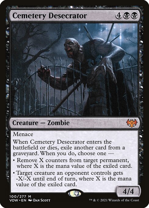 MTG Cemetery Desecrator VOW 100 Standard Nonfoil front