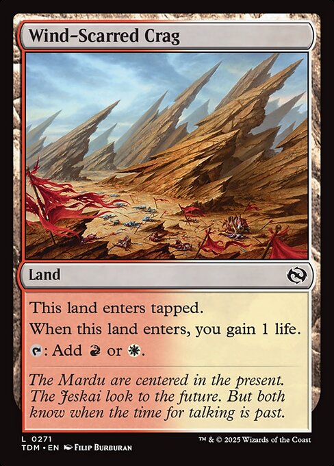 MTG Wind-Scarred Crag TDM 271 Regular Nonfoil