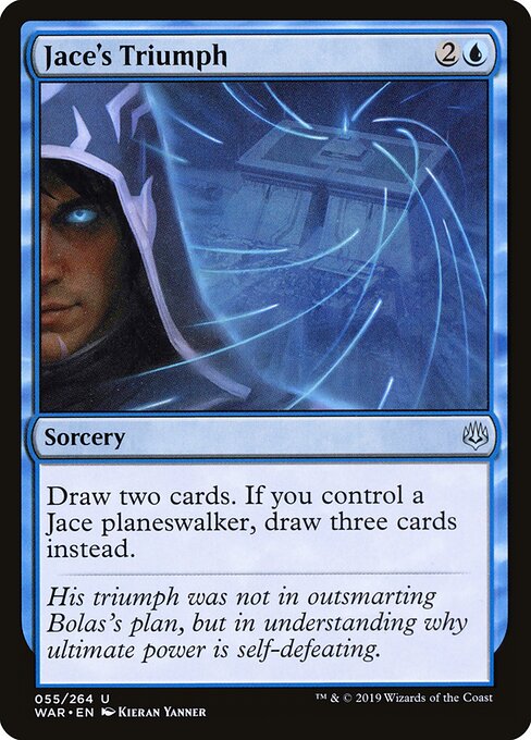 MTG Jace's Triumph WAR 055 Standard Nonfoil front