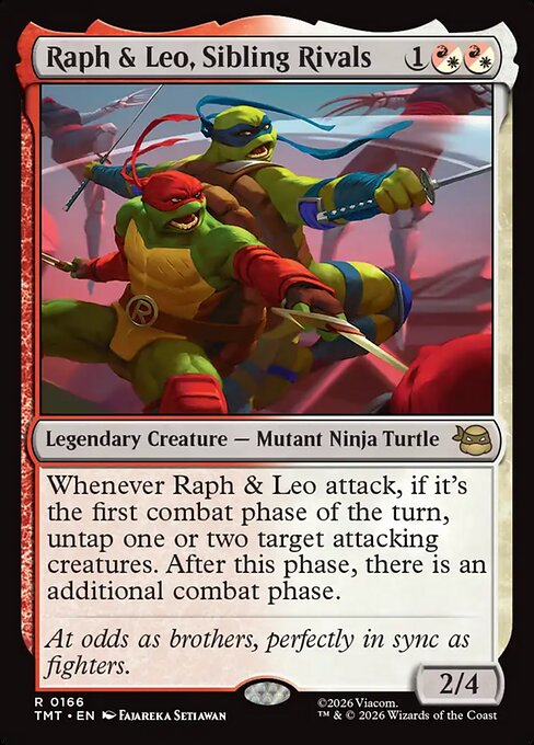 MTG Raph & Leo, Sibling Rivals TMT 166 Regular Foil