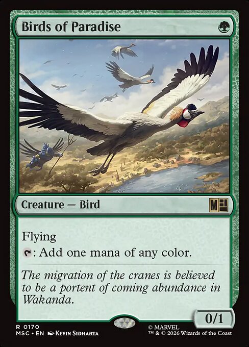 MTG Birds of Paradise MSC 170 Regular Surge Foil