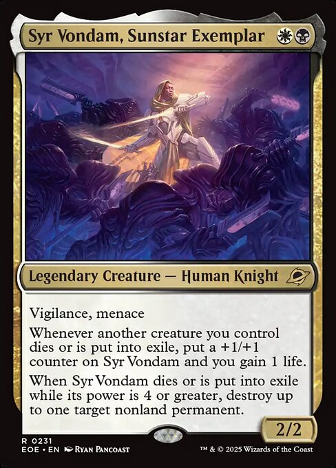 MTG Syr Vondam, Sunstar Exemplar EOE 231 Regular Nonfoil