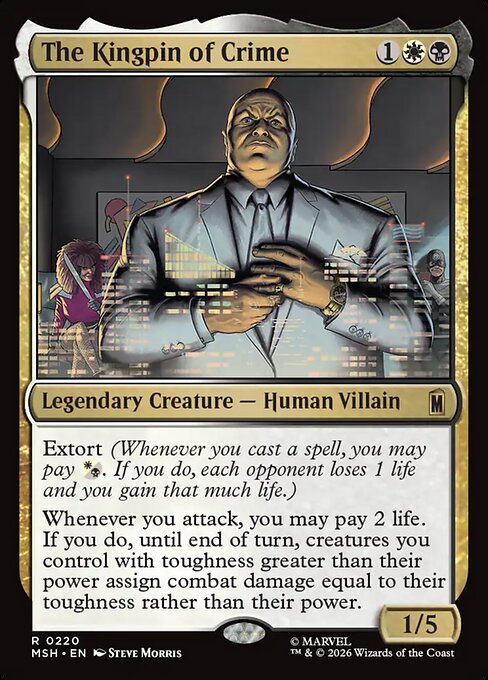 MTG The Kingpin of Crime MSH 220 Regular Foil