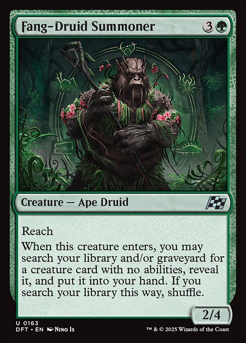 MTG Fang-Druid Summoner DFT 163 Regular Nonfoil