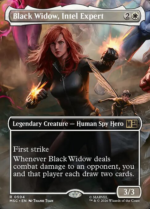 MTG Black Widow, Intel Expert MSC 504 Borderless Foil
