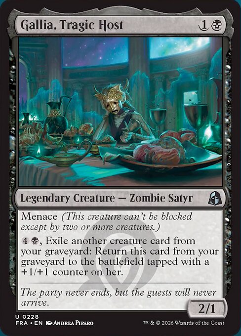 MTG Gallia, Tragic Host FRA 228 Standard Foil front