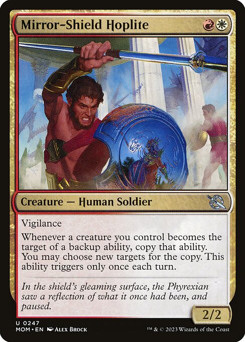 MTG Mirror-Shield Hoplite MOM 247 Regular Nonfoil