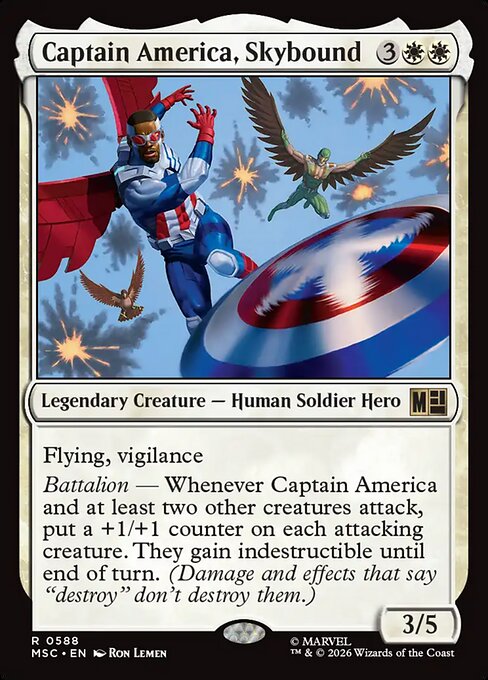 MTG Captain America, Skybound MSC 588 Regular Nonfoil