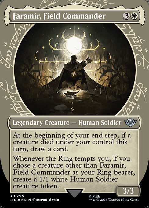 MTG Faramir, Field Commander LTR 795 Borderless Surge Foil