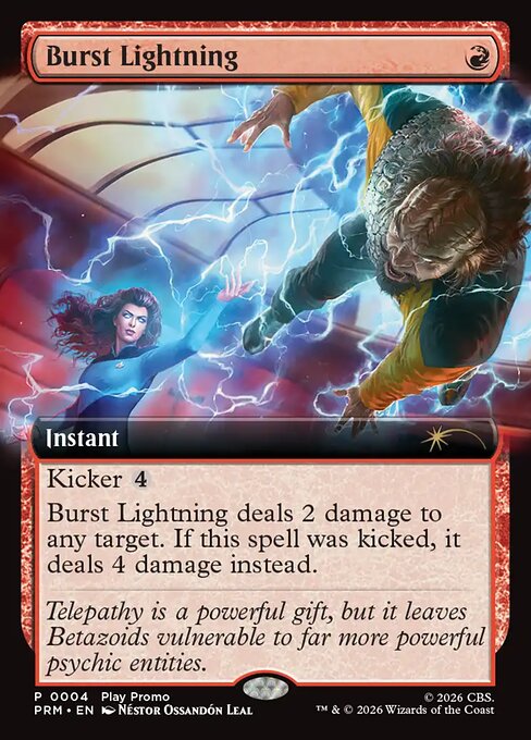 MTG Burst Lightning PW26 020 Extended Art Standard Showdown Promo Nonfoil
